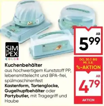 Maximarkt SimPex Color Kuchenbehälter Angebot