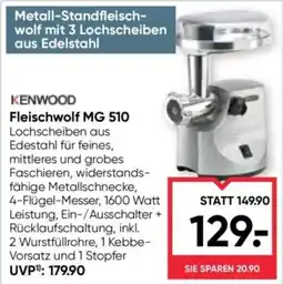 Maximarkt Kenwood Fleischwolf MG 510 Angebot
