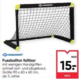 Maximarkt Schildkröt Fussballtor faltbar Angebot