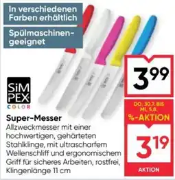 Maximarkt SimPex Color Super-Messer Angebot