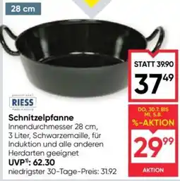 Maximarkt Riess Schnitzelpfanne Angebot