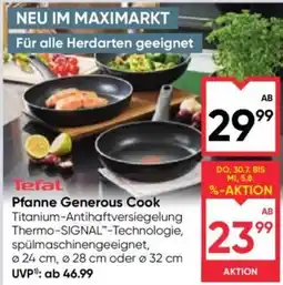 Maximarkt Tefal Pfanne Generous Cook Angebot