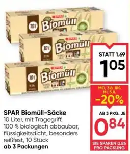Maximarkt SPAR Biomüll-Säcke Angebot