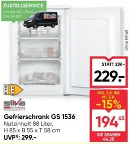 Maximarkt Gefrierschrank GS 1536 Angebot