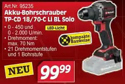 Zgonc Akku-Bohrschrauber TP-CD 18/70-C Li BL Solo Angebot