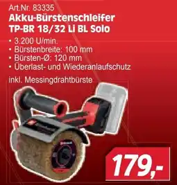 Zgonc Akku-Bürstenschleifer TP-BR 18/32 Li BL Solo Angebot