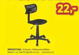 Möbelix DREHSTUHL, Schwarz, höhenverstellbar Angebot