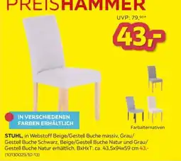 Möbelix PREISHAMMER STUHL Angebot