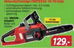 Zgonc Akku-Kettensäge FORTEXXA 18/30 Solo Angebot