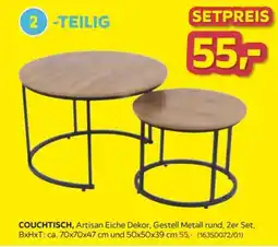 Möbelix COUCHTISCH, Artisan Eiche Dekor Angebot