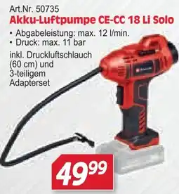 Zgonc Akku-LuftPumpe CE-CC 18 Li Solo Angebot
