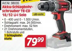 Zgonc Akku-Schlagbohrschrauber TE-CD 18/52 Li-i Solo Angebot