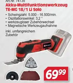 Zgonc Akku-Multifunktionswerkzeug TE-MG 18/1 Li Solo Angebot
