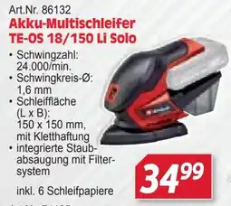 Zgonc Akku-Multischleifer TE-OS 18/150 Li Solo Angebot