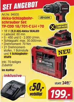 Zgonc Akku-Schlagbohrschrauber Set TP-CDD 18/701-C Li-i Angebot