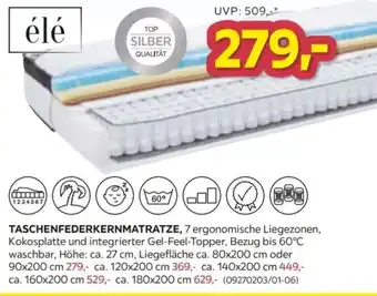 Möbelix élé TASCHENFEDERKERNMATRATZE Angebot