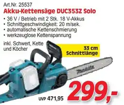 Zgonc Akku-Kettensäge DUC353Z Solo Angebot