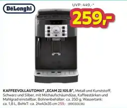 Möbelix DeLonghi KAFFEEVOLLAUTOMAT „ECAM 22.105.B“ Angebot