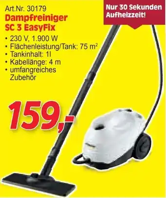 Zgonc Dampfreiniger SC 3 EasyFix Angebot