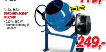 Zgonc Betonmischer MIX140 Angebot