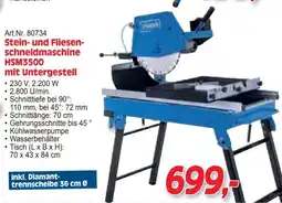 Zgonc Stein- und Fliesen-schneidmaschine HSM3500 mit Untergestell Angebot