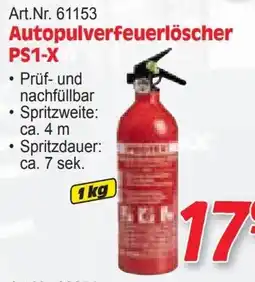 Zgonc Autopulverfeuerlöscher PS1-X Angebot