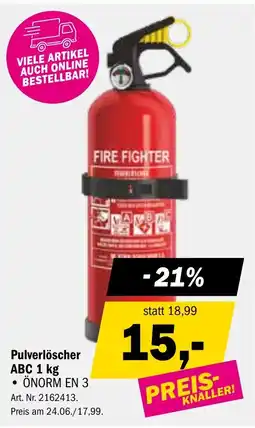 Forstinger Pulverlöscher ABC Angebot