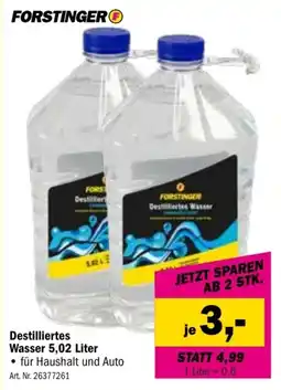 Forstinger Forstinger Destilliertes Wasser Angebot
