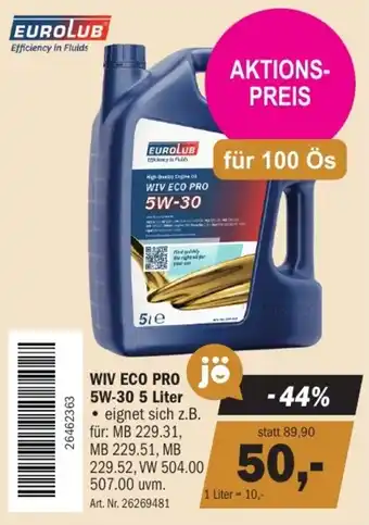 EUROLUB WIV ECO PRO 5W-30