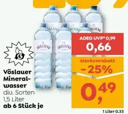 ADEG Vöslauer Mineralwasser Angebot