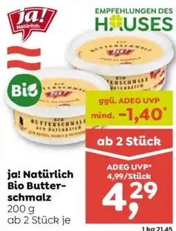 ADEG ja! Natürlich Bio Butter-schmalz Angebot