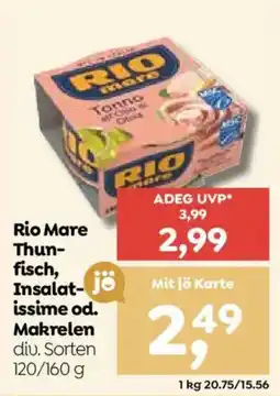 ADEG Rio Mare Thunfisch, Insalatissime od. Makrelen Angebot