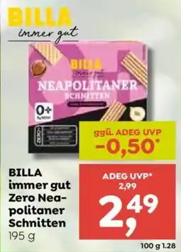 ADEG BILLA Zero Neapolitaner Schnitten Angebot