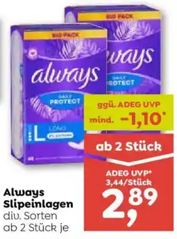 ADEG Always Slipeinlagen Angebot