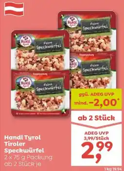 ADEG Handl Tyrol Tiroler Speckwürfel Angebot