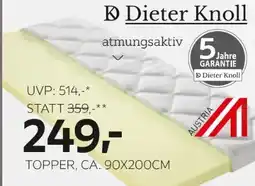 XXXLutz Dieter Knoll Topper Angebot