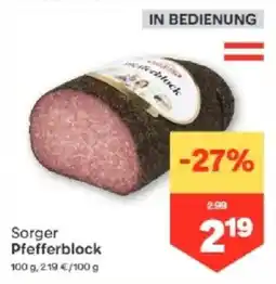 MPreis Sorger Pfefferblock Angebot