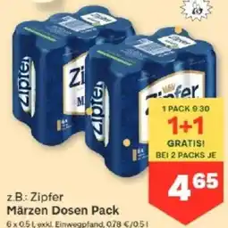 MPreis Zipfer Märzen Dosen Pack Angebot