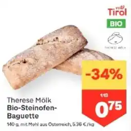 MPreis Therese Mölk Bio-Steinofen-Baguette Angebot