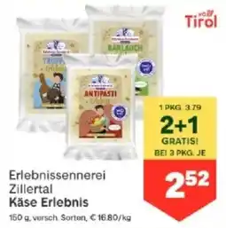 MPreis Erlebnissennerei Zillertal Käse Erlebnis Angebot