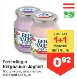 MPreis Schärdinger Bergbauern Joghurt Angebot