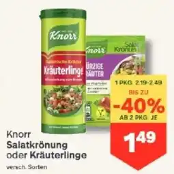 MPreis Knorr Salatkrönung oder Kräuterlinge Angebot
