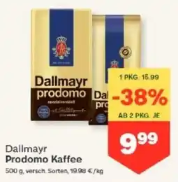 MPreis Dallmayr Prodomo Kaffee Angebot