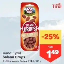 MPreis Handl Tyrol Salami Drops Angebot