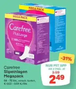 MPreis Carefree Slipeinlagen Megapack Angebot