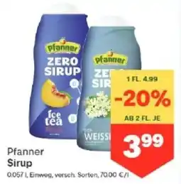 MPreis Pfanner Sirup Angebot