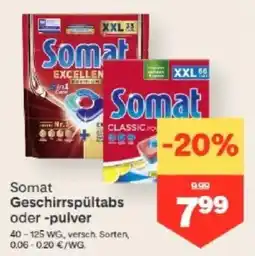 MPreis Somat Geschirrspültabs oder -pulver Angebot