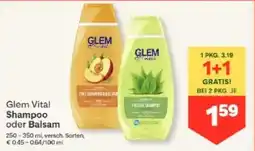 MPreis Glem Vital Shampoo oder Balsam Angebot