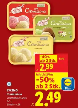 Lidl Eskimo cremissimo Angebot