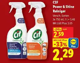 Lidl Cif power & shine reiniger Angebot